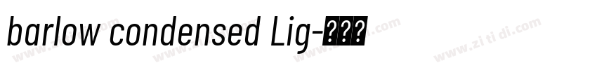 barlow condensed Lig字体转换